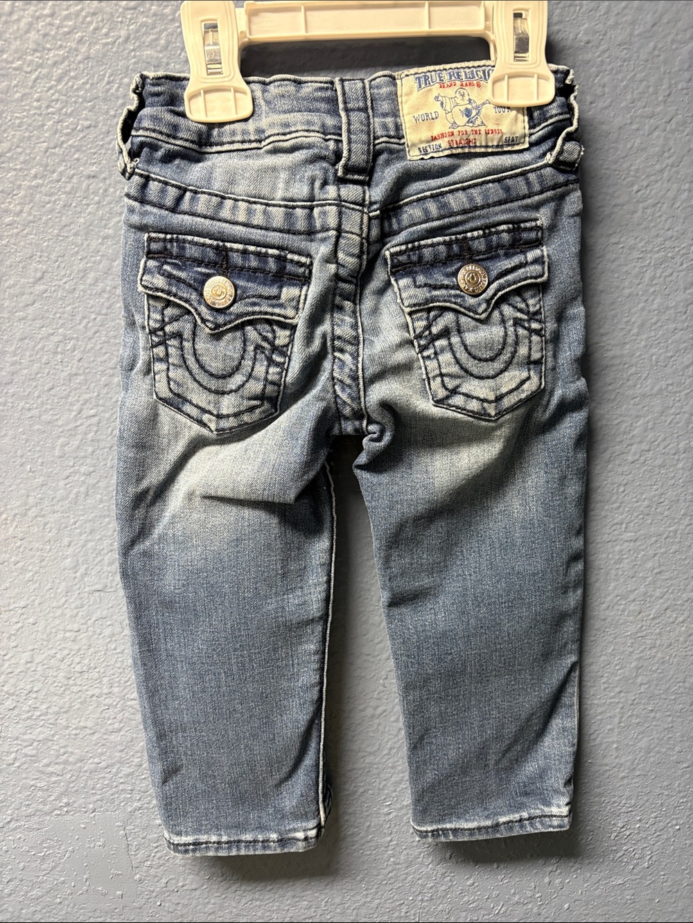 True Religion Kids Light Blue Washed Denim Jeans